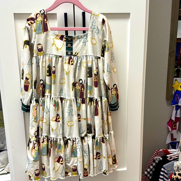 New with tags! Be Girl Clothing nativity scene Christmas dress- size 6Y - Picture 2 of 4